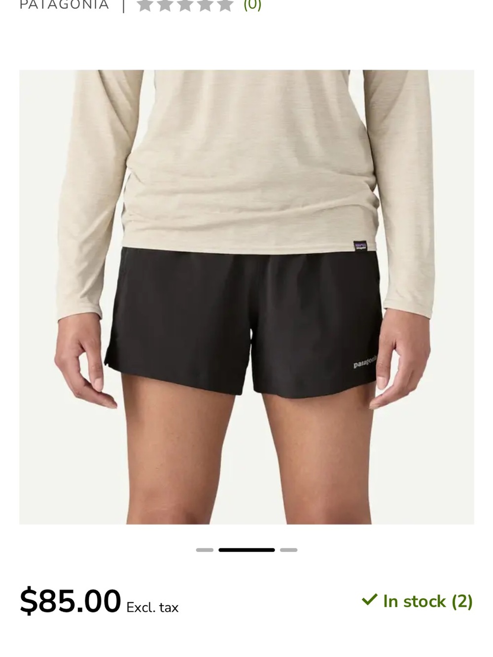 Patagonia Black Women's Athletic Shorts